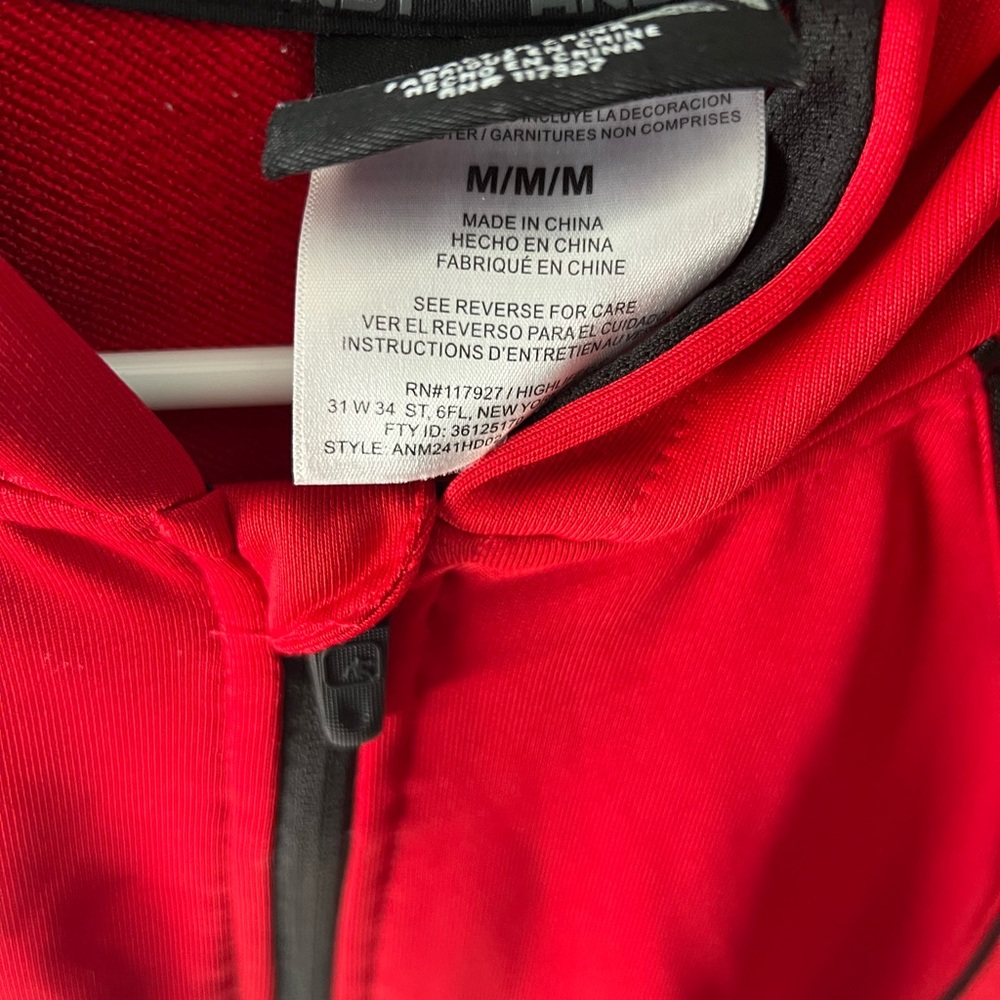 Red Zip-Up Hoodie